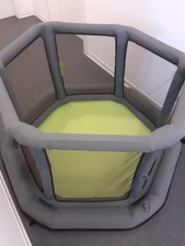 Aufblasbarer Laufstall Marke EverEarth Grau Grün NP 199 Euro