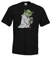 Youth Designz Herren T-Shirt Yoda Print Nerd Vader Star Sterne Krieg Wars Darth
