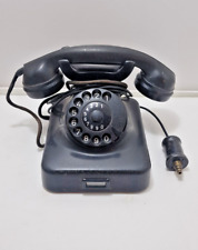 Retro Telefon schwarz W48 aus Bakelit Friedrich Reiner München 60er Jahre Vintag