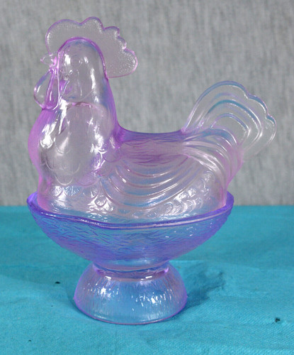 Altes pressglas huhn - huhn, /