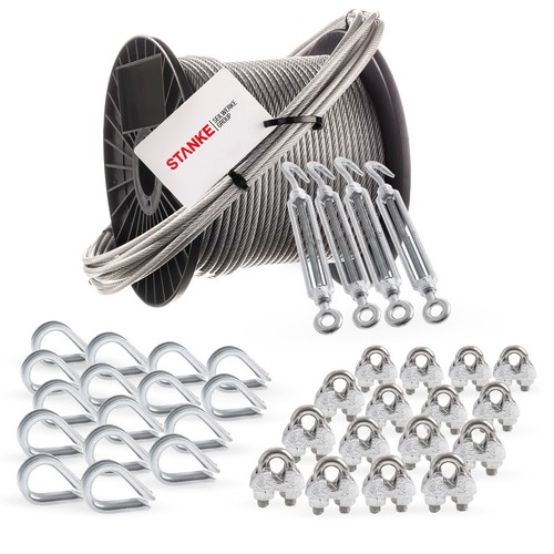 Pvc drahtseil set edelstahl - drahtseil,
