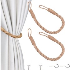 Hanf seil vorhang - hanf, raffhalter