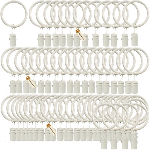 Gardinenringe mit clips - clips, 60er