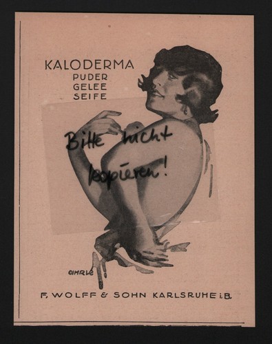 Karlsruhe werbung 1924 - werbung, 1924,