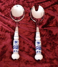 Salatbesteck Zwiebelmuster