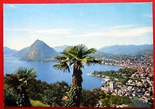 Lugano - 1977 - Gesamtansicht - Salvatore Berg - Tessin - Palme Hafen