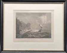 Bilderrahmen Schwarz Profilrahmen Maritim Schiffe im Sturm Thomas Heewood