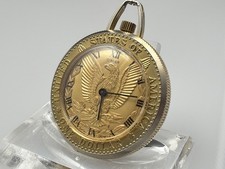 Cimier Taschenuhr One Dollar coin Vintage 70’s - 37mm Swiss Made Pocket Watch