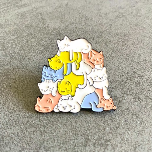 Katzen stapel pin emaille - katzen,