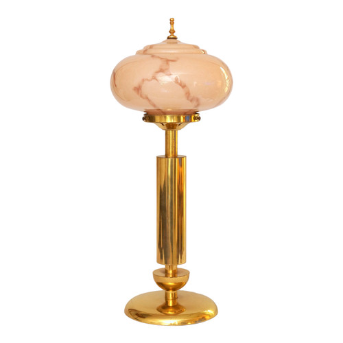 Art deco design messinglampe - deco,