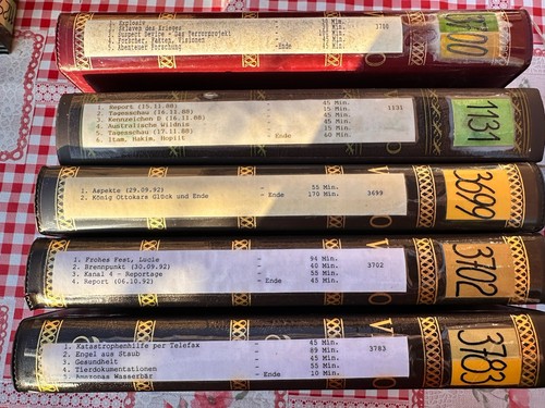 Vhs videokassetten bespielt - videokassetten,