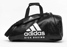 Adidas 2in1 Bag Kickboxing black/white PU, adiACC051KB. Rucksacktasche Kickboxen