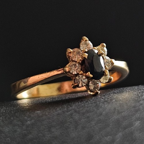 Ring gänseblümchen blauer - ring,