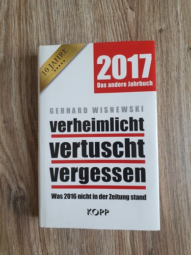 Verheimlicht vertuscht - -,