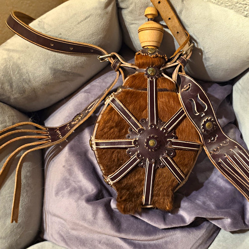 Vintage feldflasche braun aus - feldflasche,