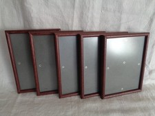 5 Bilderrahmen mit Glas Holzrahmen 14,5x19 Fotorahmen Rahmen