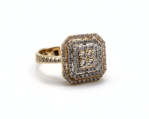 Eleganter cocktail ring gold - ring,