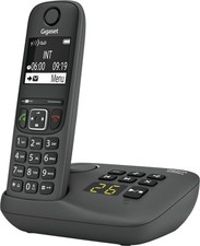 Gigaset Festnetz Telefon AE690A Schwarz Schnurlos + Anrufbeantworter