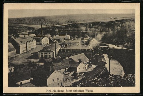 Ansichtskarte freiberg kgl - ansichtskarte,
