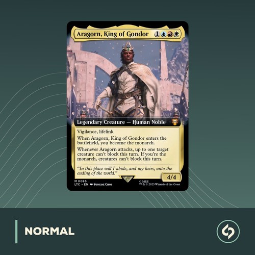 Mtg aragorn king - aragorn,, gondor