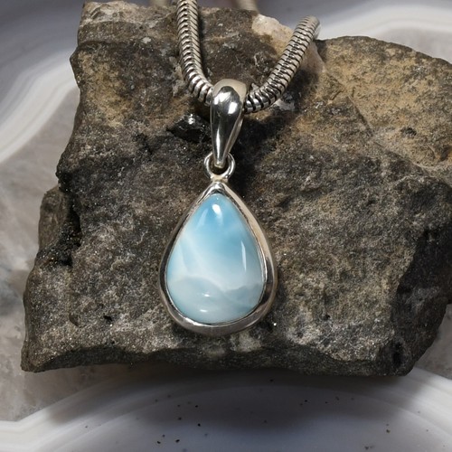 Larimar anhänger 925er - larimar,