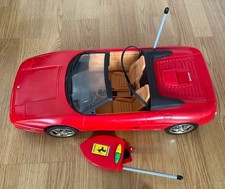 VINTAGE 2000 Barbie Ferrari F355 Spider AUTO GEBRAUCHT MIT FERNBEDIENUNG