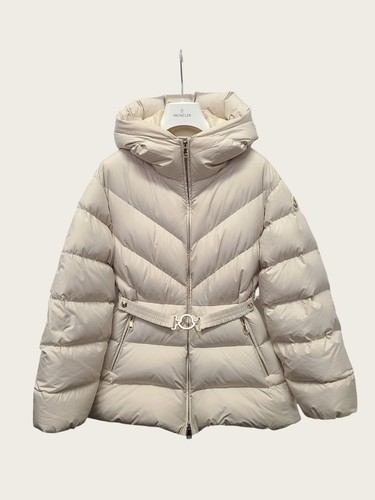 Moncler beige gesteppte - moncler,