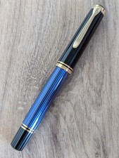 Pelikan Souveran R800 Blue Striated Old Style Rollerball Pen