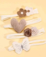 4 Stck. erdig Ton Herz