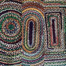 Teppich Ø 90 cm rund Oval