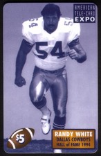 5$ Randy White: Dallas Cowboys. American Tele-Card Expo Unsignierte Telefonkarte