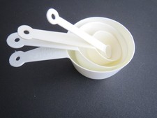 4x Meßlöffel Dosierlöffel Set Kunststoff Backen Zutaten 1ml/15ml/50ml/100ml