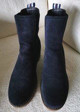 ❤️ Tamaris  ❤️ Chelsea Chunky Boots Stiefelette blau ECHTLEDER Gr 39 ❤️ NEU