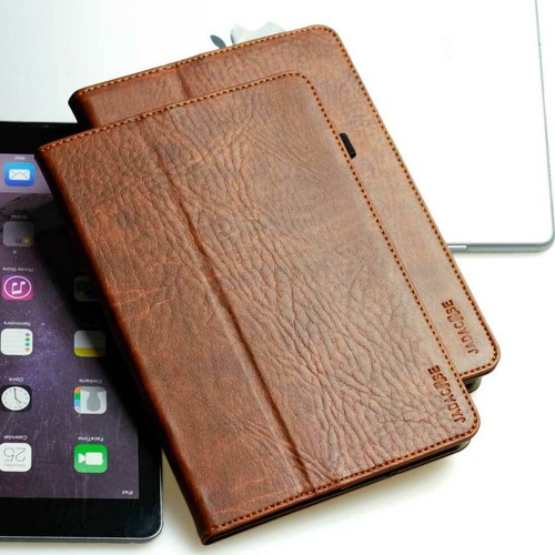 Luxus leder tablet cover - leder,