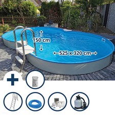 Stahlwandpool Set (9-teil)