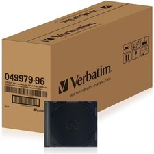 Verbatim CD/DVD Slim Jewel Case 200er Pack, Schwarz/Transparent (49979)