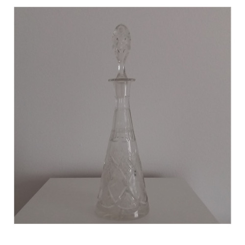 Glas karaffe geschliffen mit - karaffe,