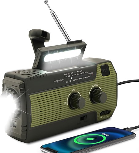 Notfallradio mit solar und - mit,