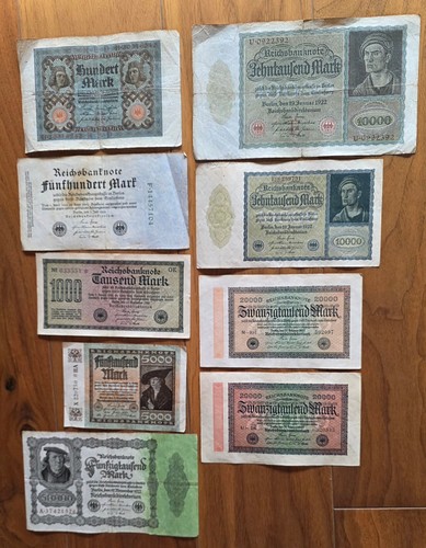 Konvolut aus banknoten - aus,