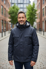 Henry Lloyd  JACKE  Schwarz mit kaputze Gr. XL