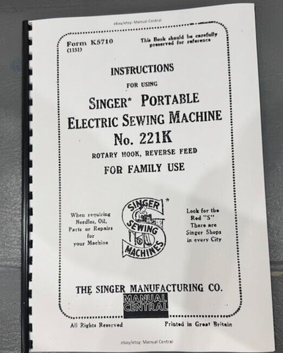 Singer 221k tragbare - 221k,