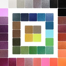 DIN A4 Bogen Glitzer Textilfolie Plotterfolie Textilfolie Bügelfolie 48 Farben