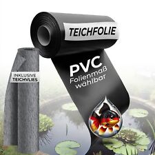 PVC Teichfolie mit Vlies 300g/m² - Ideal für Teichbau, Gartenteich und Hochbeete