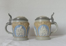 2 x Bierkrug antik mit