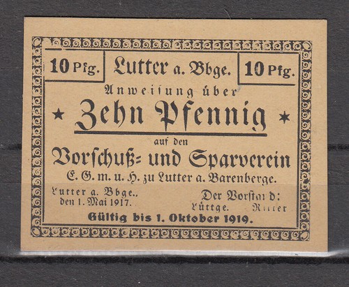 Lutter vorschuß und - lutter,