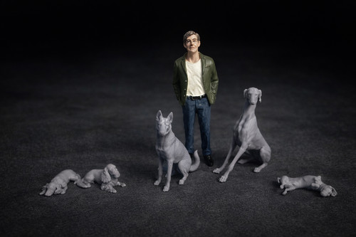 Hunde figuren resin druck - figuren,