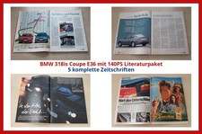 BMW 318is Coupe E36 mit 140PS Literaturpaket - 5 komplette Zeitschriften