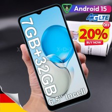 2025 Neu Handy Ohne Vertrag  Android 15 Smartphone 6,5" Dual SIM 16GB/32GB 8Core