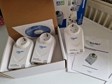 Allnet ALL168212 Powerline Doppelpack (2 + 1 Adapter extra) gebraucht 200MBIT
