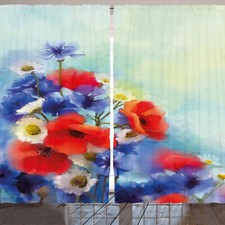 Blume Rustikale Gardine Mohn Kamille Bouquet